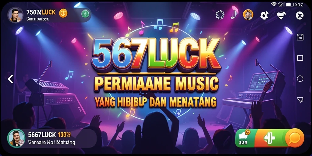Gameplay seru 567LUCK dengan beragam tantangan musik.