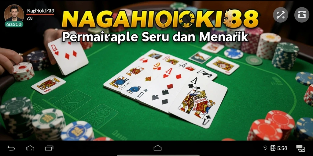 Screenshot utama NAGAHOKI88 menampilkan gameplay seru Gaple yang dinamis.